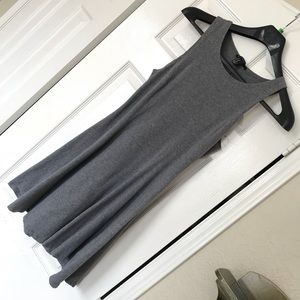 Grey Forever 21 Tank Top Skater Skirt Dress